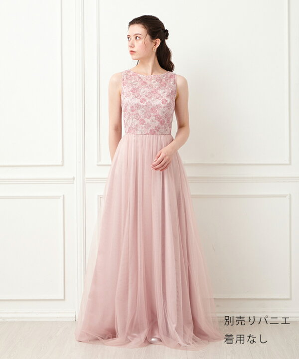 楽天市場】レース刺繍×チュールAラインドレス【演奏会ドレス 発表会 