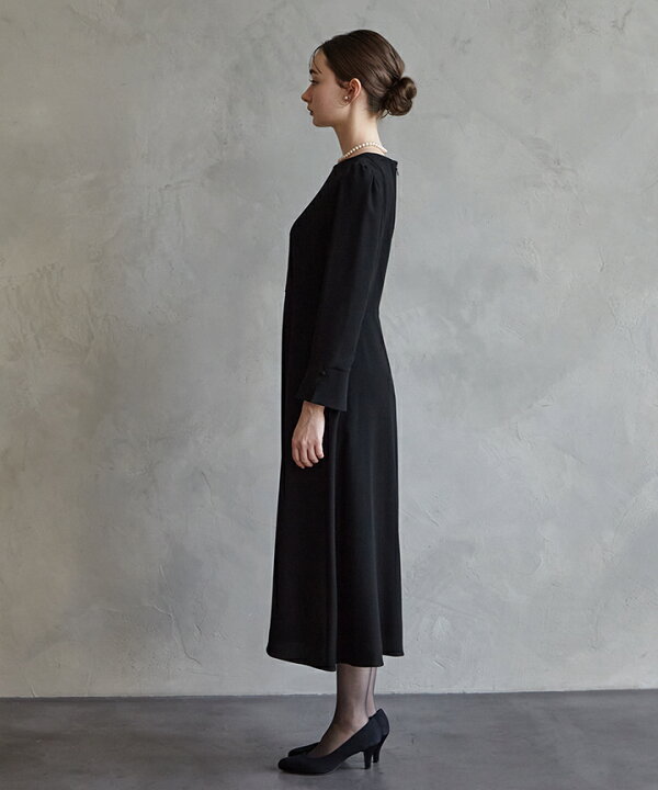 楽天市場】【喪服・礼服】【ワンピース単品】カフススリーブAライン 