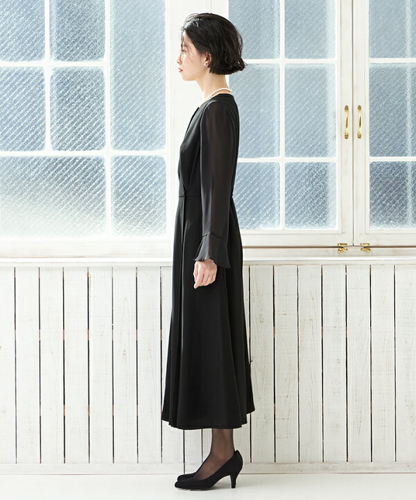 楽天市場 喪服 礼服 Web限定 前開きファスナーaラインシルエットブラックフォーマルワンピース エメ 冠婚葬祭 喪服パンツ 喪服 礼服 ブラックフォーマル ブ ジャケットなし おすすめ喪服礼服july ドレスブランド Aimer
