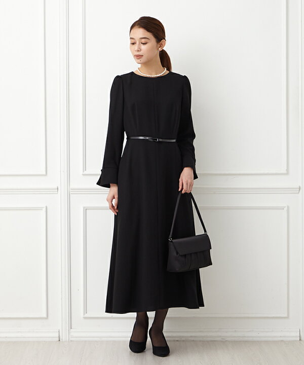 楽天市場】【喪服・礼服】【ワンピース単品】カフススリーブAライン  