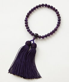 【喪服・礼服用】本紫水晶数珠　(アメジスト)【おすすめ喪服礼服May】
