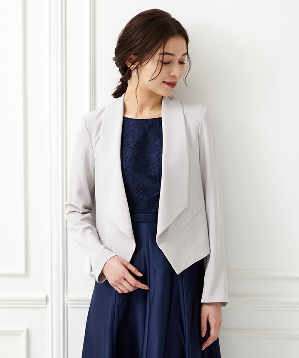 楽天市場 ショールカラージャケット ジャケット レディースジャケット フォーマルジャケット 結婚式 披露宴 二次会 卒業式 入学式 大人 上品 おしゃれ レディース フォーマル パーティー エメ おすすめドレスjune ドレスブランド Aimer