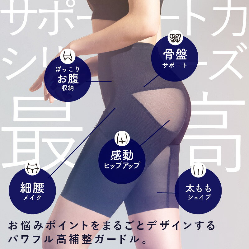 【4日20時~20%OFFクーポン】【日本製】ガードル 骨盤ガードル 補正下着 引き締め 産後ガードル 産後 ぽっこりお腹 ヒップアップ 大きいサイズ 骨盤 骨盤ショーツ メッシュ ソフト レディース 補正ショーツ 骨盤ショーツ 夏用 スタイルアップ レギュラーガードル - メイン画像 4