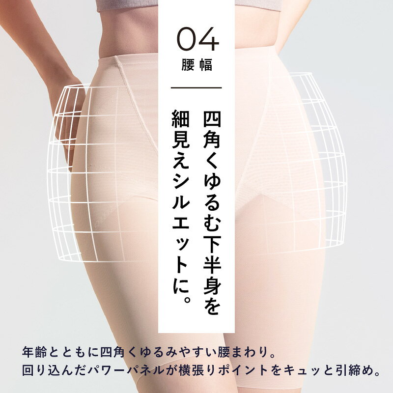 【4日20時~20%OFFクーポン】【日本製】ガードル 骨盤ガードル 補正下着 引き締め 産後ガードル 産後 ぽっこりお腹 ヒップアップ 大きいサイズ 骨盤 骨盤ショーツ メッシュ ソフト レディース 補正ショーツ 骨盤ショーツ 夏用 スタイルアップ レギュラーガードル - メイン画像 10