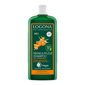 【4/25限定！抽選で最大100%ポイントバック】LOGONA ロゴナ リペア シャンプー ヒッポファン 250ml | ヘアケア シャンプー ボトル ダメージ ダメージヘア カラーリング 紫外線 髪の傷み ツヤ さらさら 枝毛 切れ毛 予防 ノンシリコンシャンプー ノンシリコン エコ