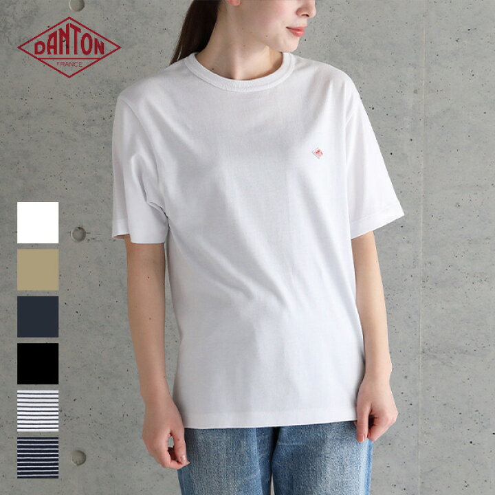 楽天市場 Sale 30 Off ダントン Danton 半袖クルーネックtシャツ Dt C0054tcj レディース 半袖 ティーシャツ 半袖カットソー カットソー 薄手 綿 コットン ポリエステル 22ss サンテラボ