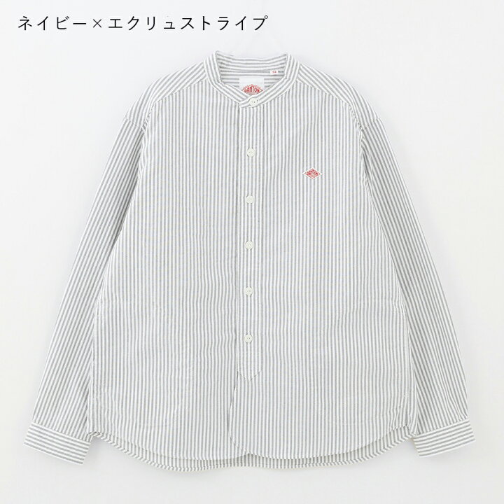 楽天市場】【2026春夏】ダントン DANTON 長袖バンドカラー ポケット 