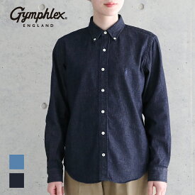 【最大3,000円OFFクーポン】【2024春夏】ジムフレックス Gymphlex ライトデニム 長袖シャツ #GY-B0197SDM LIGHTDENIM B.D. SHIRT L/S 長袖ボタンダウンシャツ 2024SS