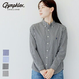 【3/10限定！抽選で最大100%ポイントバック】【2026春夏】ジムフレックス Gymphlex 長袖シャツ 100/2 ギンガム #GY-B0197MGG MGS ボダンダウンシャツ チェック 長袖 ギンガムチェック レディース コットン 綿 2026SS