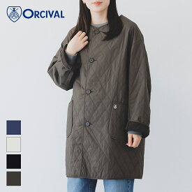 【SALE 30%OFF】オーシバル / オーチバル ORCIVAL キルト カラーレスコート OR-A0573MTY 旧#OR-A0401 MTYライトアウター 上着 中綿 キルティング ノーカラー コート ジャケット アウター 羽織り コットン 保温 軽量 レディース 2025AW【ラッピング不可】
