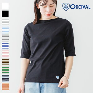 �y6/10����I���I�ōő�100%�|�C���g�o�b�N�z�y2026�t�āz�I�[�V�o�� / �I�[�`�o�� ORCIVAL �{�[�g�l�b�N �n�[�t�X���[�u #OR-C0136BFJ 40/2 JERSEY HALF SLEEVE 5���� ���� �J�b�g�\�[ �X�g���C�v ���n T�V��