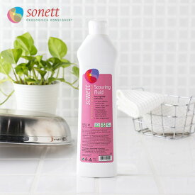 【最大3,000円OFFクーポン】ソネット SONETT ナチュラル スカーリングリキッド 500ml (SNN4000) | 液体 液体クレンザー 水回り 汚れ サビ 錆び ビーガン ヴィーガン ステンレス シンク セラミック 蛇口 陶器 油汚れ 水垢 水あか 洗剤 洗浄剤 芳香