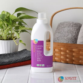 【3/10限定！抽選で最大100%ポイントバック】ソネット SONETT ナチュラルウォッシュリキッド 750mL 洗濯用液体洗剤 【750mL】[ソネット 洗剤 洗濯 せんたく 液体洗剤 ] | 洗濯洗剤 衣類用 衣類洗剤 オーガニック 赤ちゃん 洗濯用洗剤 ベビー