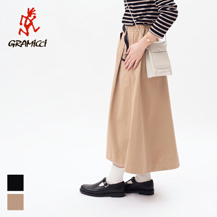 楽天市場 Gramicci グラミチ テールカットスカート G2sw Sk001 定番 スカート コットン オーガニックコットン コットンツイル フレア スカート ロングスカート テールカット オールシーズン ベルト サンテラボ