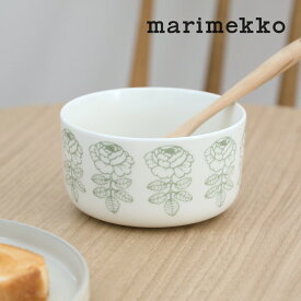【SALE 20%OFF】【正規品】marimekko / マリメッコ ヴィヒキルース ボウル Vihkiruusu bowl 5dl カラー40 ライトグリーン ホワイト ボール 深皿 スープボール 花柄 プレゼント ギフト おしゃれ 2026春夏