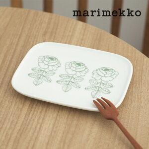�y���K�i�zmarimekko / �}�����b�R ���B�q�L���[�X �v���[�g Vihkiruusu plate 15x12 �J���[40 ���C�g�O���[�� �z���C�g ���� �H�� ���M �M�t�g �v���[���g 2026�t��