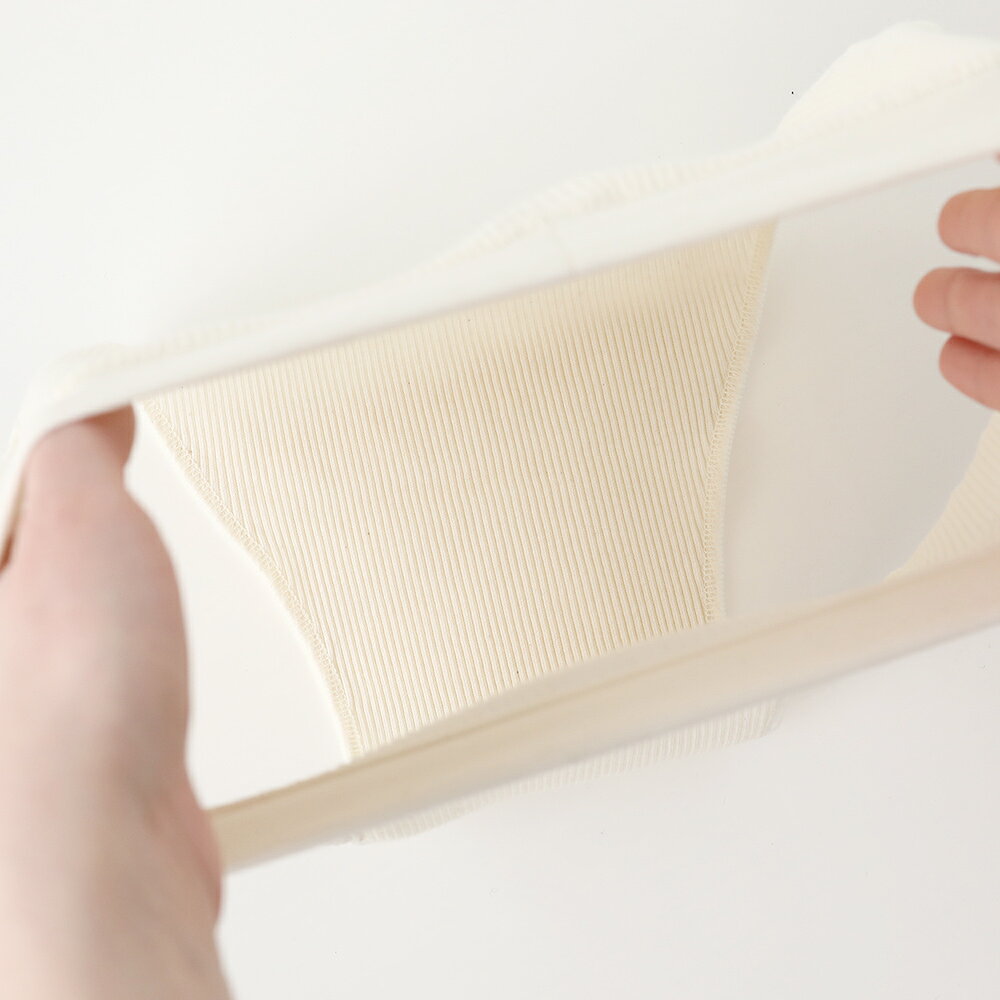 【楽天1位】オーガニックコットン ふんどしショーツ リンパ 締め付けない ふんどしパンツ ショーツ 綿 綿100% レディース コットン ゴムなし 敏感肌 開放感 冷え 鼠径部 黒ずみ そけいぶ 妊活 楽ちん パンツ ナイトショーツ 女性用 | hinna ヒンナ ふわリブ - メイン画像 9