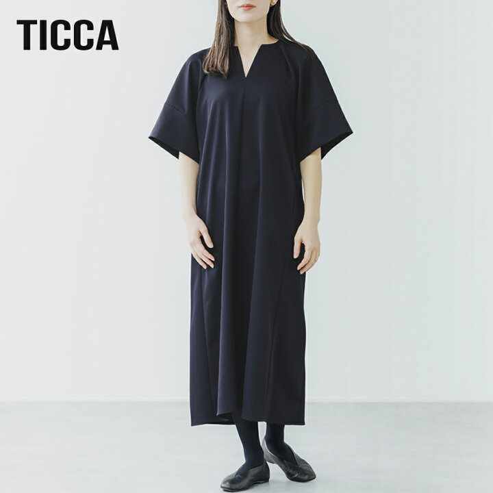 楽天市場】【2025春夏】TICCA（ティッカ）キーネックドレス TBES-121  