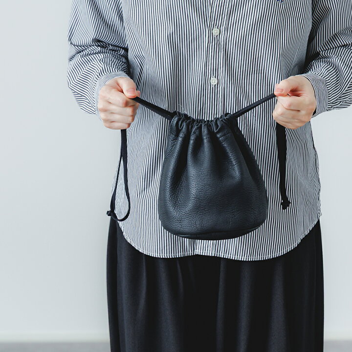 楽天市場】MORMYRUS（モルミルス）レザー巾着バッグ Leather kinchaku 