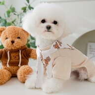 【在庫処分】ドッグウェア ストール付き パジャマ 犬 服 ドッグウェア ペットウェア リラックス かわいい…