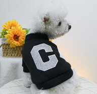 【売り尽くし】冬 犬服 トレーナー カットソー 前開き 小型 スナップボタン シンプル モノトーン 春シャ…