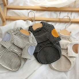 超!可愛い 春服 犬服 小型犬服 カットソー ユニセックス お出かけ 半袖 男の子 女の子 シンプル プチプラ おしゃれ シンプル ボーダー ストライプ Tシャツ エメリール かわいい シャツ トップス パピー ワンちゃん 犬用品 犬洋服 猫【a472】【送料無料】