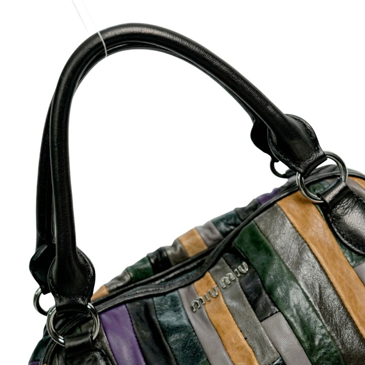 楽天市場】【中古・VINTAGE】 MIU MIU ミュウミュウ パッチワーク 