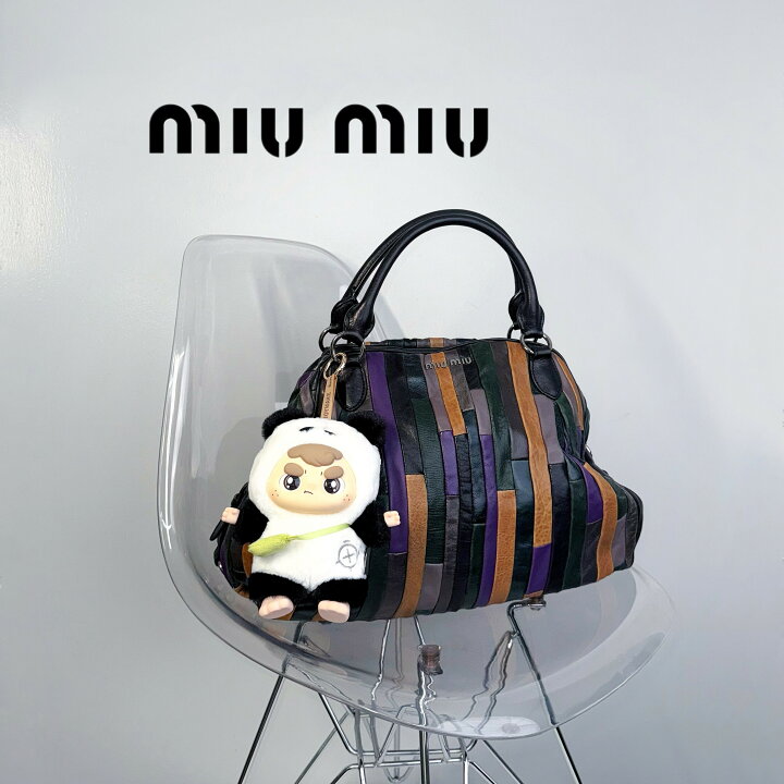 楽天市場】【中古・VINTAGE】 MIU MIU ミュウミュウ パッチワーク 