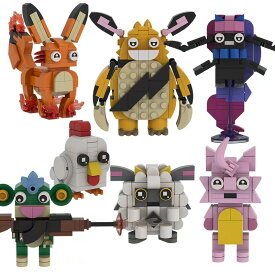 【新品！Palworld lego 7-piece set！】パルワールド ブロック レゴ互換 7点セット steam グッズ 知育玩具 収納袋1枚 ブロック外し1本 暴電熊 萌えグッズ おもちゃ パルワールド 可愛い ネット アニメ