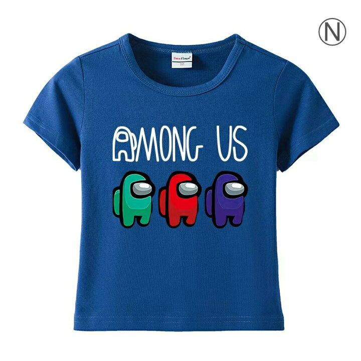 楽天市場】Among us 子供服 子供用 半袖 Tシャツ トップス 綿 ふんわり  