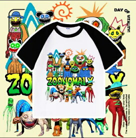 【2024新作！Zoonomaly T-shirt！】ズーノマリー 大人 子供 夏 春 半袖 Tシャツトップス キッズ 子供服 家族服ー 誕生日用品 子供へのギフト 感謝祭の日 ハロウィンクリ スマスギフト 13色 110-160cm N2