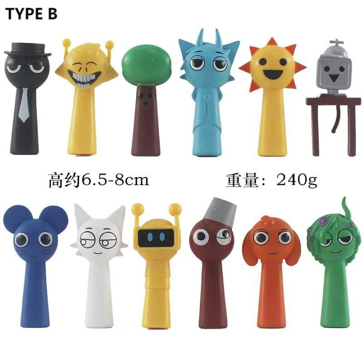 楽天市場】Sprunki incredibox スプランキー フィギュア モデル 装飾品 