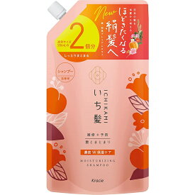 クラシエ いち髪 濃密W保湿ケア シャンプー 詰替用2回分 660mL