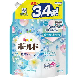 P&G ボールド 洗濯洗剤 液体 爽やかフレッシュフラワーサボンの香り 詰替 超ジャンボ 1.36kg