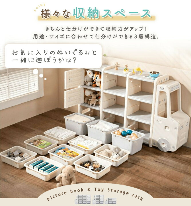 楽天市場】一掃SALE 売れ筋No.1 【2000円OFFクーポン】おもちゃ収納 大 