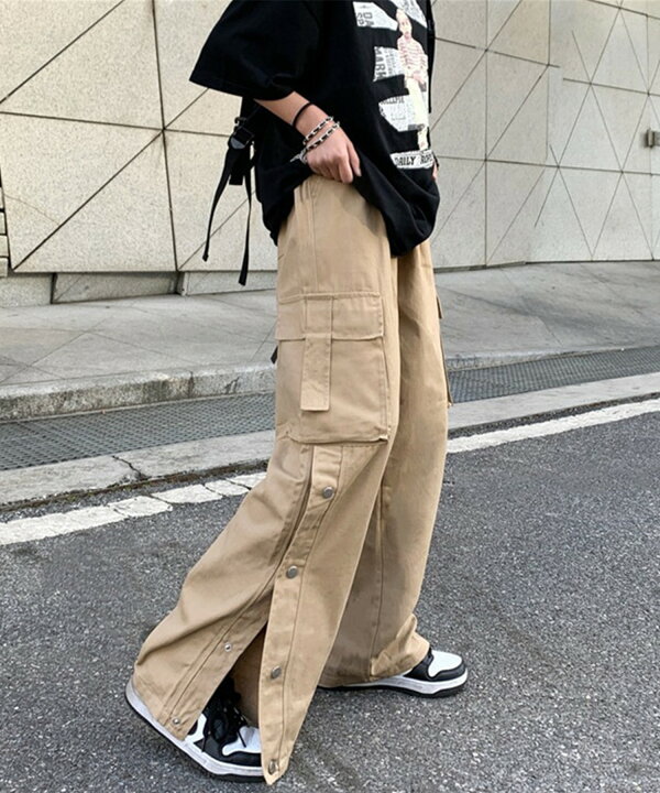 楽天市場】ユニセックスコットンカーゴパンツ カーゴパンツ メンズ  