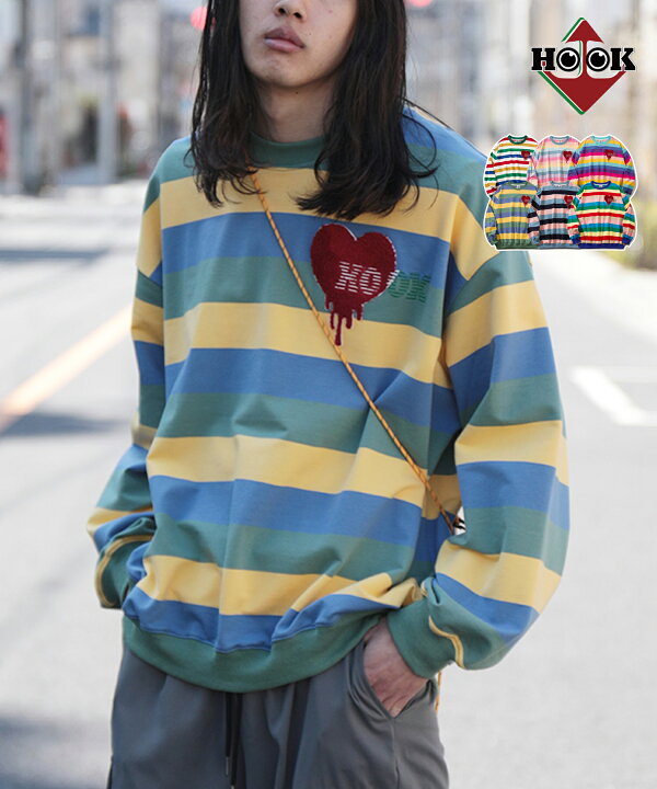 楽天市場】マラソンセール スウェット メンズ ハート トレーナー お  