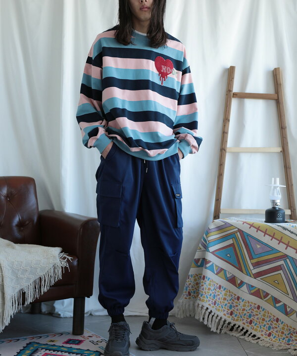 楽天市場】マラソンセール スウェット メンズ ハート トレーナー お  