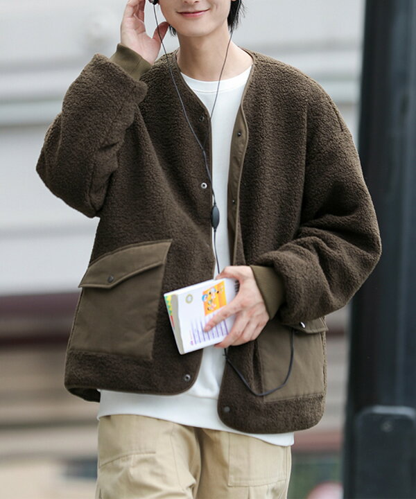 楽天市場】父の日セール ボアジャケット ボア ジャケット 冬  