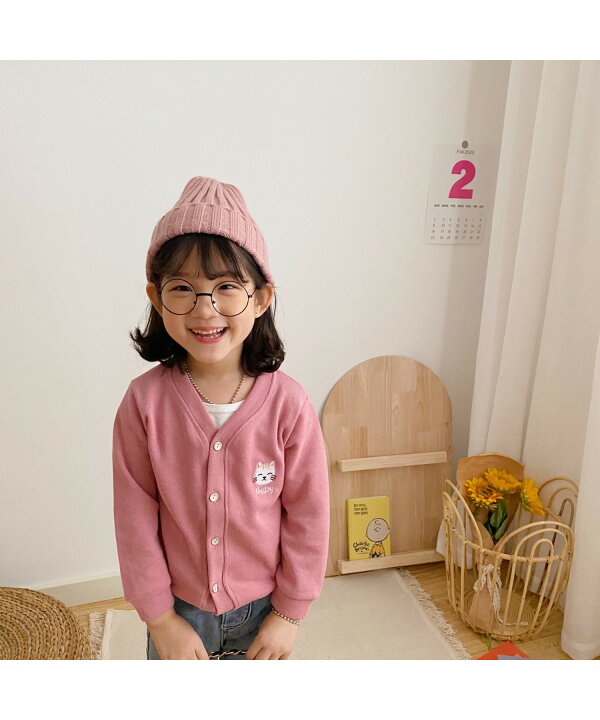 楽天市場 キッズ カーディガン 男の子 女の子 韓国 ライク ボタン かわいい おしゃれ ベビー 子供服 キッズ ジュニア 子供 こども 子ども 春 夏 秋 春カーデ Aimoha Kids 動物イラスト刺繍design Aimoha