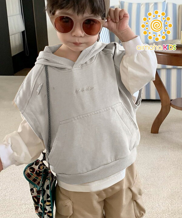 楽天市場】【重ね着ロンTee &パーカー2点セット】 スウェット パーカー トレーナー キッズ 男の子 女の子 可愛い おしゃれ 春 秋 冬 重ね着  レイヤード トップス トレーナー 韓国 ライク 子供服 キッズ 子供 【レイヤードdesign】 : aimoha [Barry Banny] トレーナー キッズ 子供服 女の子 パーカー キッズ 可愛い 棉混 スウェット 偽二枚 重ね着 折り襟