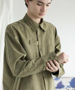 yEFAKE SUEDE BELT SHIRTzVc Y  XG[h AE^[ HD gbvX t H ~ ؍ CN fB[X  Vv tgfUC yɃfUC̓VvV