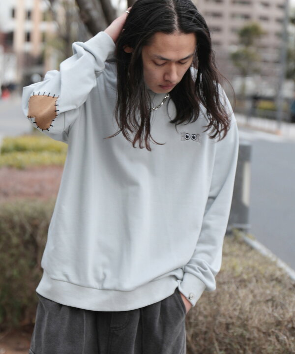 楽天市場】スウェット メンズ レディース トレーナー ハート 肘パッチ  