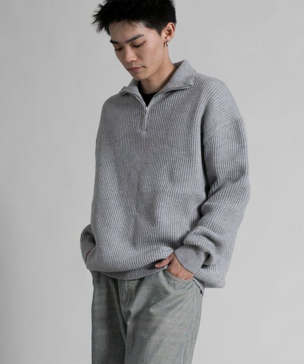 楽天市場】【Classic Half-Zip Knit Pullover】 メンズ ニット 