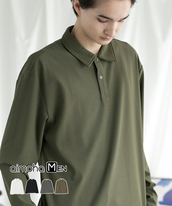 楽天市場】【SIMPLE POLO SHIRT】ポロシャツ メンズ 長袖 シンプル 