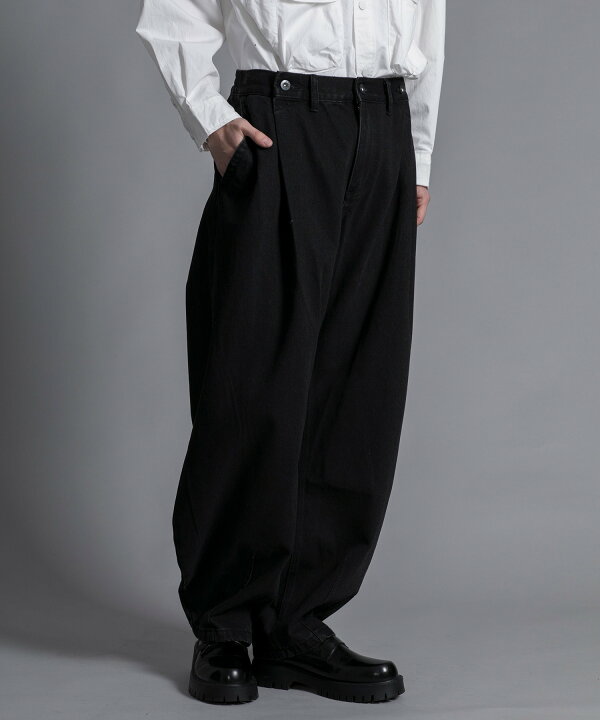 楽天市場】【BAGGY DOUBLE BELT TUCK JEANS】 デニムパンツ メンズ 