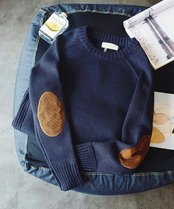 楽天市場 クーポンセール Off メンズ ニット セーター メンズニット メンズセーター トップス 冬 冬服 エルボーパッチ 肘当て 韓国 ライク レトロ ヴィンテージ Aimoha Mens レトロ感あるエルボーバッチ付きニット Aimoha