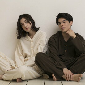 【 S'more / V NECK SLEEPING SHIRTS 】 トップス スモア Vネック スリーピングシャツ レディース メンズ ユニセックス Cotton100％ 綿 アウトドア ウェア ゆったり リラックス 【 Vネックスリーピングシャツ 】