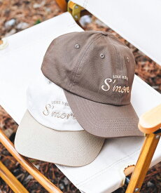 50％OFFクーポン対象【 S'more / S'more crew cap 】 キャップ スモア Cotton100％ 綿 アウトドア ウェア キャンプ 帽子 アウトドア帽子 バイカラー【 刺繍ロゴ綿100％キャップ 】