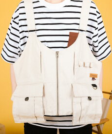 【 S'more / S'more fireproofing 2WAY campvest 】 ベスト アウトドア 難燃 スモア キャンプベスト レディース メンズ ユニセックス 綿 アウトドアベスト キャンプ ウエア アウトドアウエア おしゃれ 【 バッグにもなる2WAY難燃ベスト 】